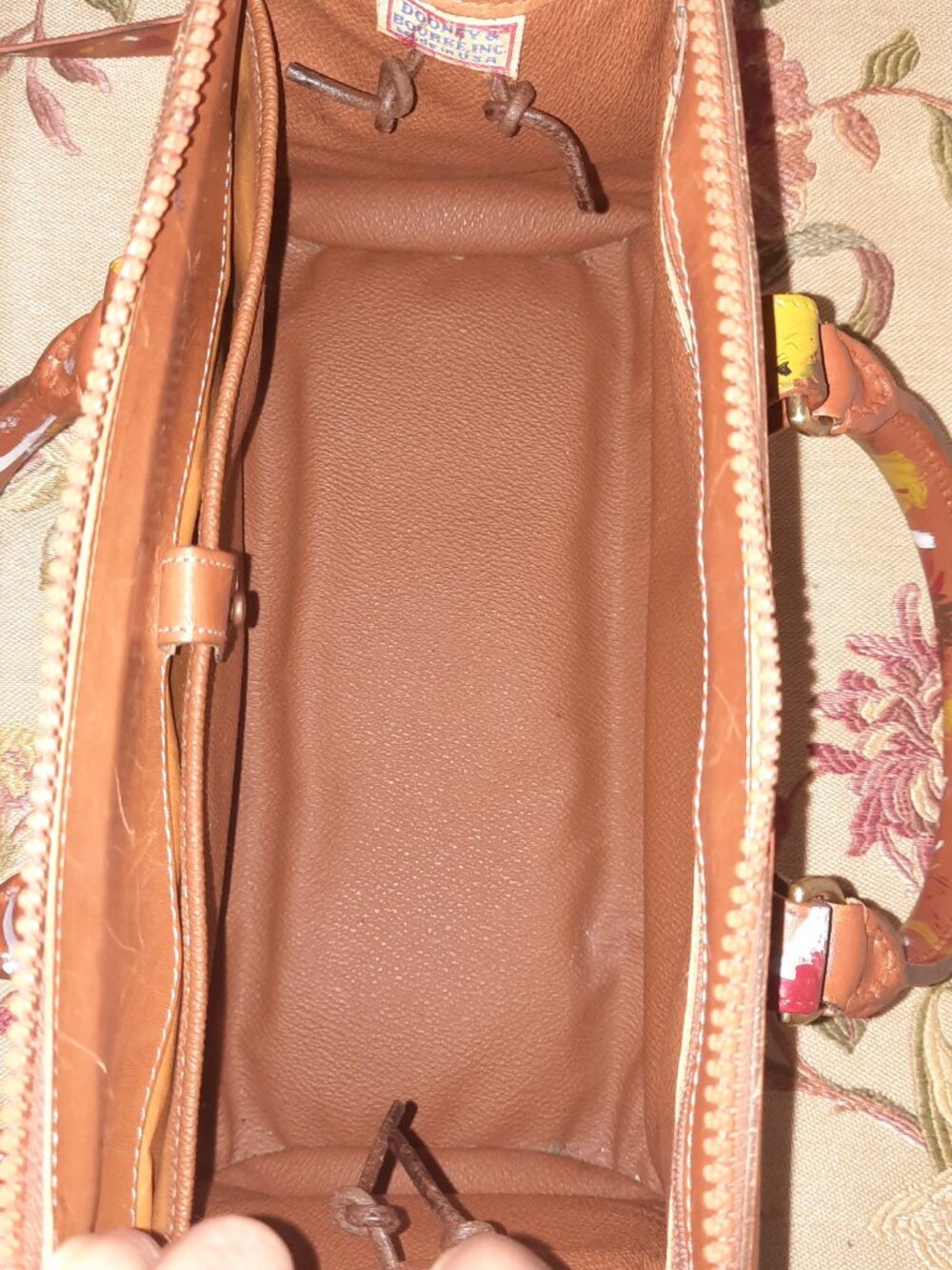 Vintage Dooney & Bourke Dipinta Inspired Satchel - Picture 12 of 16